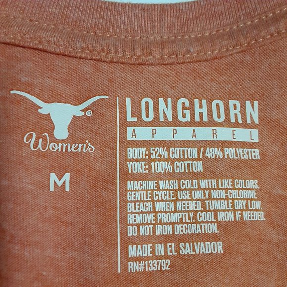 Longhorn Apparel Women's Texas Longhorns V Neck Shirt in Size M - Picture 5 of 5